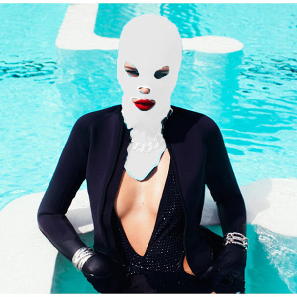 Swim Cap Facekini Face Bikini Sunblock Protect Mask