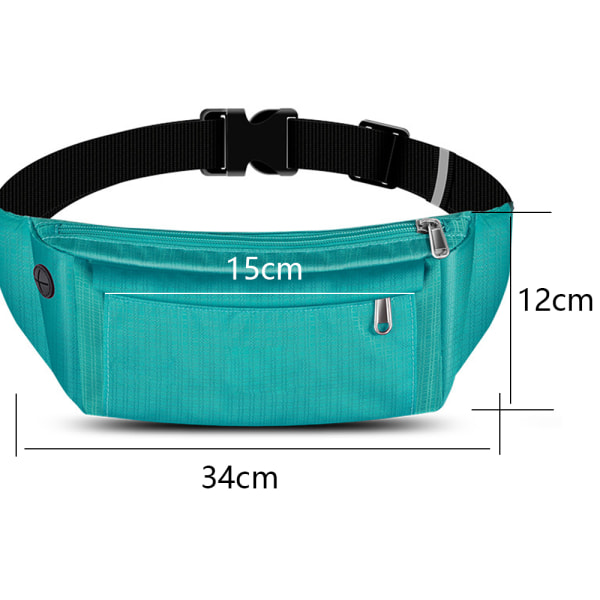 Fanny Pack naisille ja miehille, vyölaukku urheiluun ja matkustamiseen