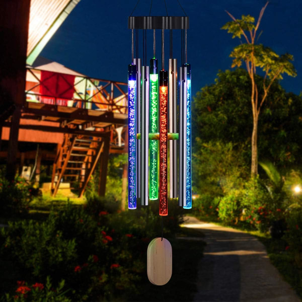 Solar Wind Chimes Light Outdoor, Memorial Wind Chimes med