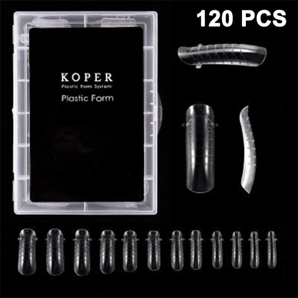 120 kpl / Case Poly Nail Extension Gel Dual Forms Nail Builder