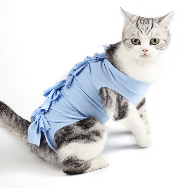 1stk trykt modell katt spay/kastrøyt dress Katte postoperativ dress