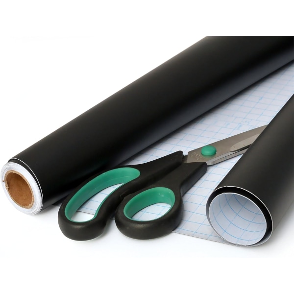 Liitutaulufolio musta 200 cm rulla - itseliimautuva - 45 cm leveä - liitutaulu - kirjoittamiseen, piirtämiseen, maalaamiseen, korostusten luomiseen liidulla - sisätiloihin