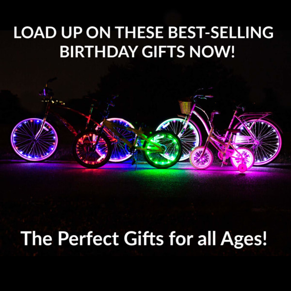 FeelGlad LED Bike Wheel Lights, 2st Vattentät Bright Cykel