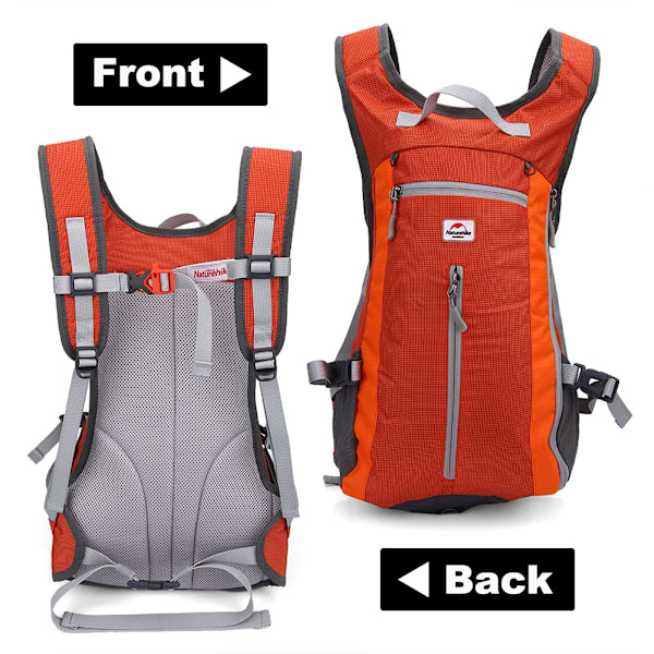 Unisex Vandtæt Rygsæk til Udendørs Vandreture Cykling Skuldertaske Campingpakke (Orange)