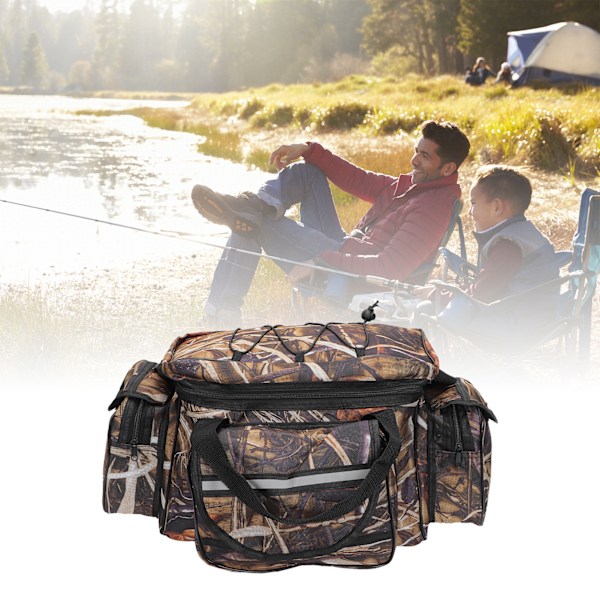 Large Capacity Fishing Messenger Storage Bag Nylon Cloth Tool Bag Fishing Accessories