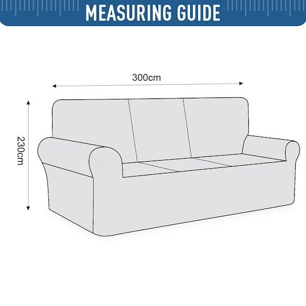 1-delars stretchsoffaöverdrag möbelskydd med elastisk botten för barn, hundar