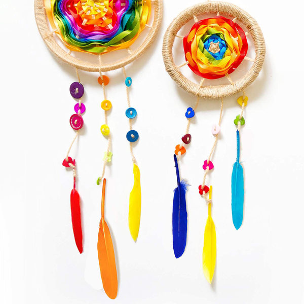 300 stk Farverige fjer, 5 stilarter DIY Craft Feather, Crafting