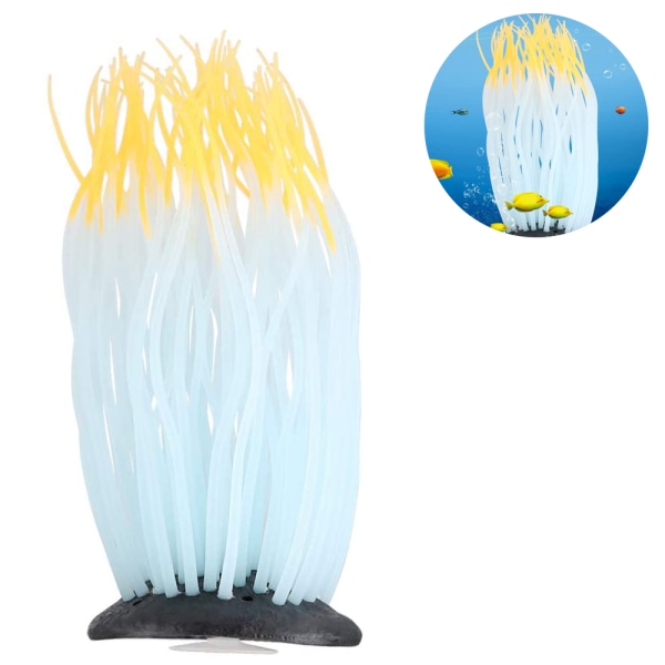 Kunstig lysende sjøanemone, simulert silikonkorall