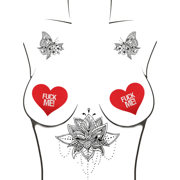 12 paria nännin cover, rintaliimaa sydämen muotoisia sanoja printed