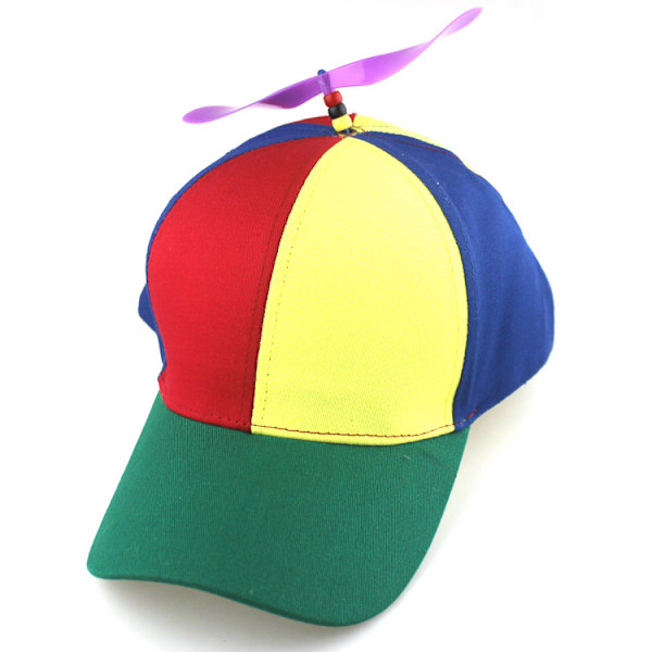 Detachable propeller bamboo dragonfly baseball cap spring and summer children’s sunshade parent-child cap