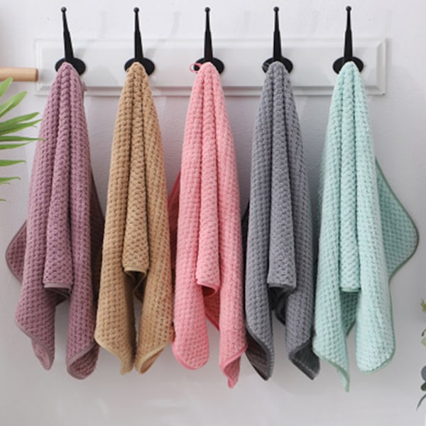 Tykk og myk korallfleece lintfri håndkle badehåndkle sett superabsorberende mikrofiber tørkehåndkle gave til hjem hotell bad og ansiktsvask