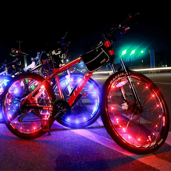 FeelGlad LED sykkelhjullys, 2 stk vanntett Bright sykkel