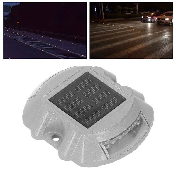 12LED Solar Driveway Deck Light IP68 Waterproof Solar Driveway Dock Lamp for Sidewalk Garden 600mAH Blue Light