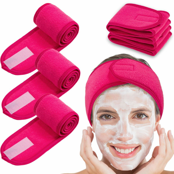 Spa ansigts- pandebånd 4 pakker Head Wrap Terry Cloth Pandebånd