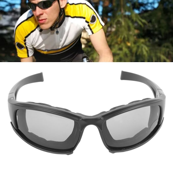 Cycling Sunglasses Gray Ergonomic Windproof Dustproof Strong PC Sports Sunglasses for Fishing Driving Climbing