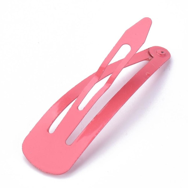Fuxia, Emaljerade, click-clack, hårspänne, Cerise Cerise