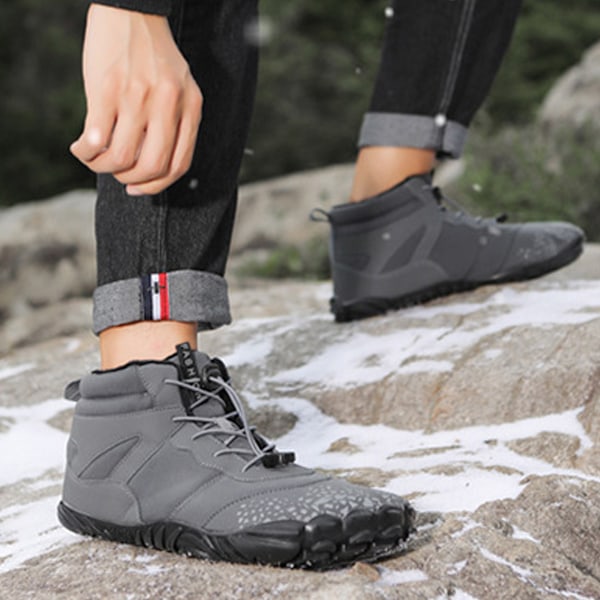 Hike Footwear Barefoot Dame, Vinter Sommer Bred Tå Barefot Vandresko Støvler Sneakers for Kvinner Menn