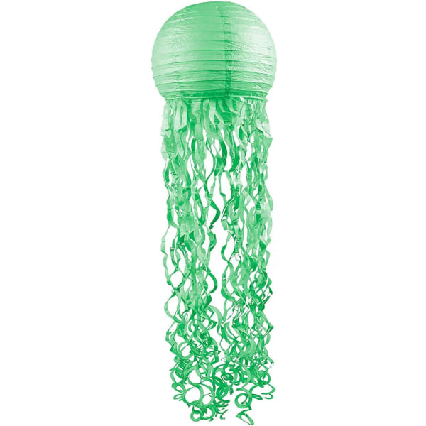 Jellyfish Paper Lanterns 3 Pack Purple Green and Blue Mermaid Un