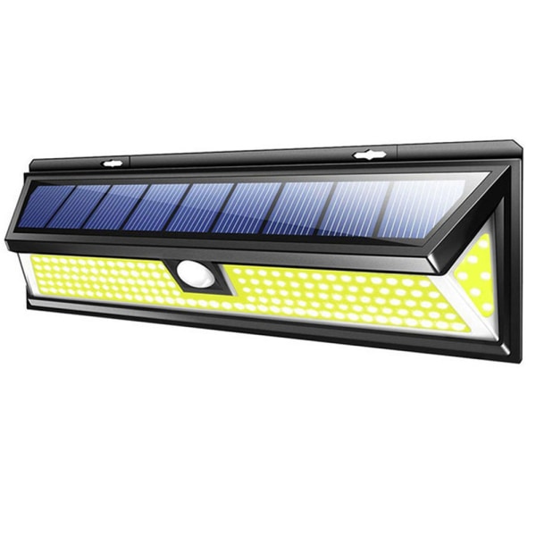 Säkerhet utomhus rörelsesensor Solar vägglampa, 1 pack, svart 180 COB