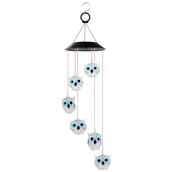 Solar Wind Chimes, LED Solar Powered Wind Chimes Lamp Color Chan