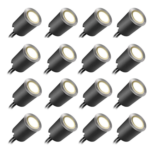 Recessed LED Deck Light Kits with Protecting Shell φ32mm, In Ground Outdoor LED Landscape Lighting IP67 Waterproof