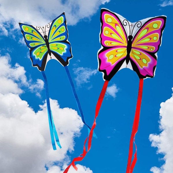 Kevyt tuuli butterfly kite - Butterfly PINK - yksilinjainen leija