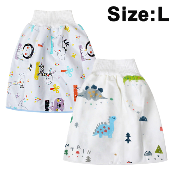 2 stykker børneble-nederdel Shorts Vaskbar babypotte