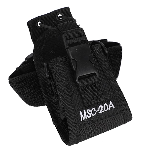 MSC-20A Slitesterk svart nylon armbåndsveske for walkie talkie