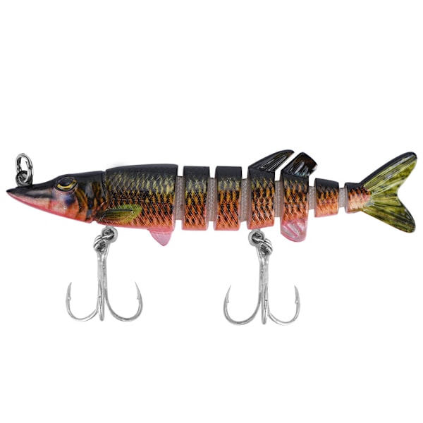 8cm Small Multi-Jointed Fishing Lifelike Hard Lure Bait Swimbait Accessory (H)