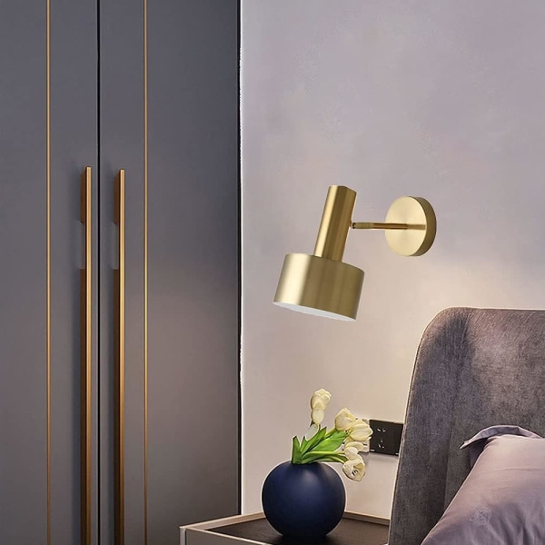 Modern Golden E27 Inomhusvägglampa - Kreativ Vägglampa -