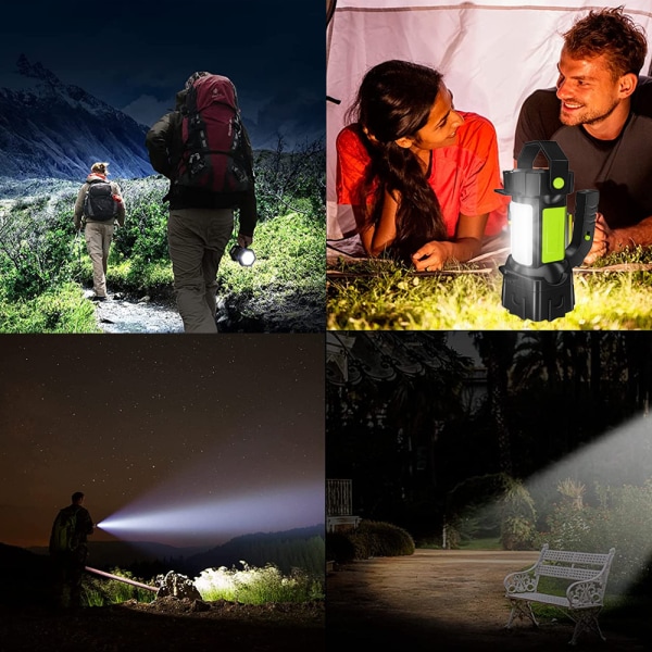 Bärbar ljusstark campinglampa för nödsituationer, vandring utomhus, Pow