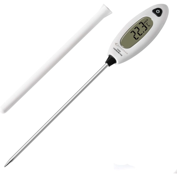 Långkokningstermometer Temperatursond Digital kökstermometer Omedelbar avläsning 5 sekunder LCD-storskärm Kött, grill, bakverk, badvatten