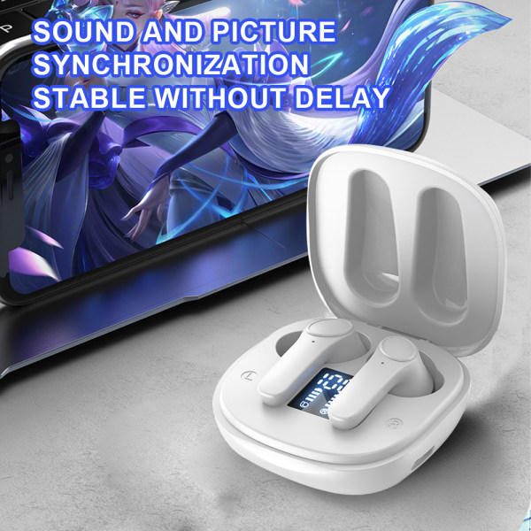Trådlösa hörlurar, Bluetooth -hörlurar, IPX6 Vattentät, med
