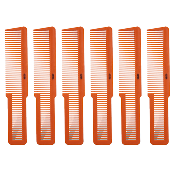 Hair Cutting Comb Professional Styling Comb Barber Styling Hair Comb Clipper Cutting Comb for Stylists and Hairdressers (Orange)