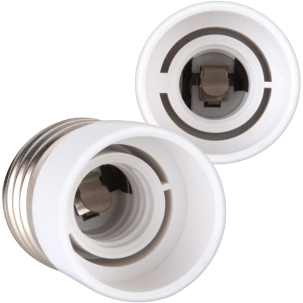 4x fatning adapter - E27 til E14 fatning konverter - E14 base lampe holder adapter til halogen LED pære
