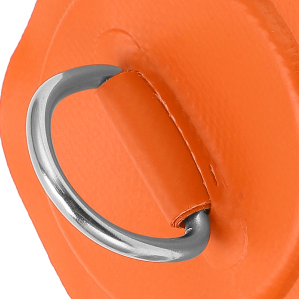 D-Ring Pad Patch PVC Oppustelig Båd Flot Dinghy Kano Surfbræt Kajak Fastgørelsesbeslag Orange