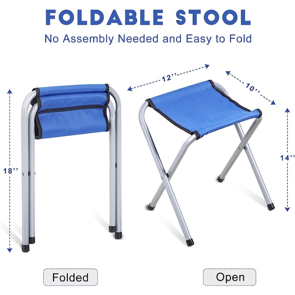 Bærbar foldestol - 1 pakke udendørs campingstole,