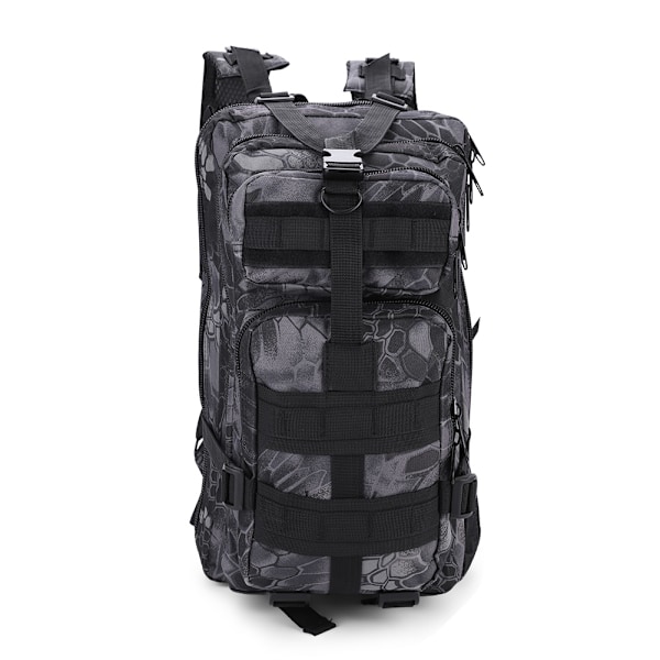 Outdoor Military Tactical Sports Lightweight Backpack Climbing Hiking Trekking (Python Black)