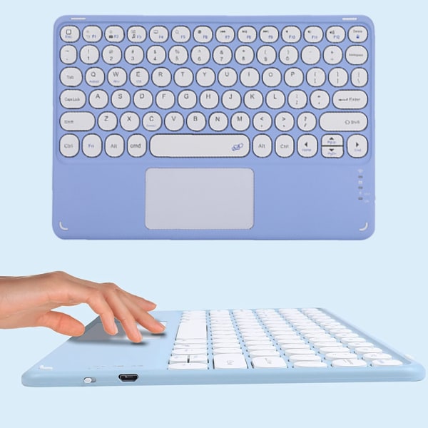 10 tommers Bluetooth Keyboard Touch, trådløst tastatur Ultra-Slim