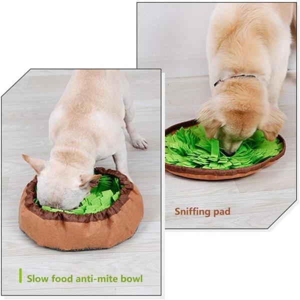 Kjæledyrsnufflematte for hunder, interaktivt fôrspill for kjedsomhet,