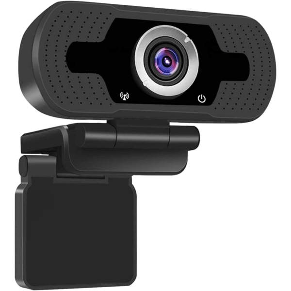 1080P Webkamera med Mikrofon, PC Stasjonær Bærbar PC USB Webkamera for