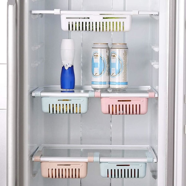 Kjøkken Kjøleskap Organiserer Oppbevaringsstativ Fryser Hylleholder