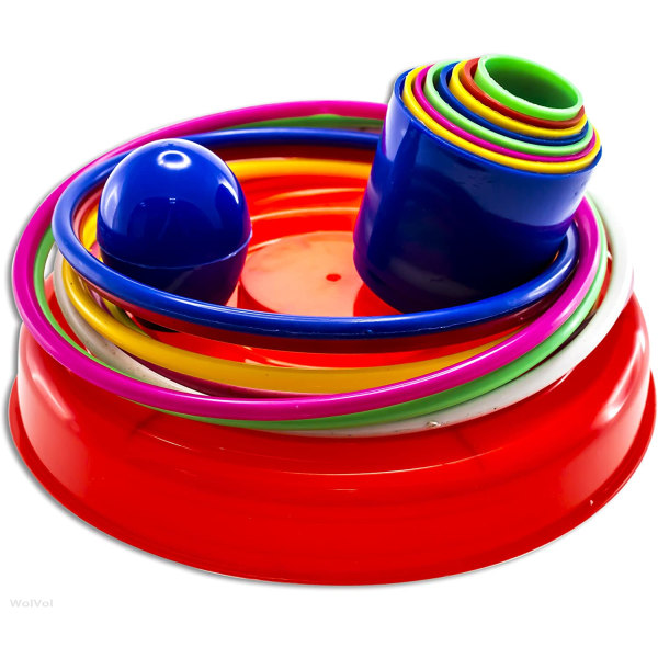 18 tums Brightly Colorful Quoits Ring Toss Game Set för barn
