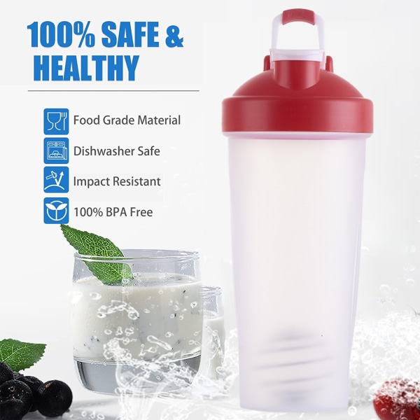 Plastik Protein Shake Flaske for Måltidserstatning Shakes
