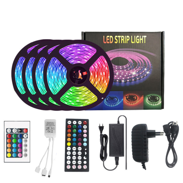 Led Strip Lights 50ft Smart Light Strips med kontrolfjernbetjening,