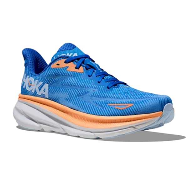 CLIFTON 9, Herrskor, Mesh, Löparskor Blue+White 44