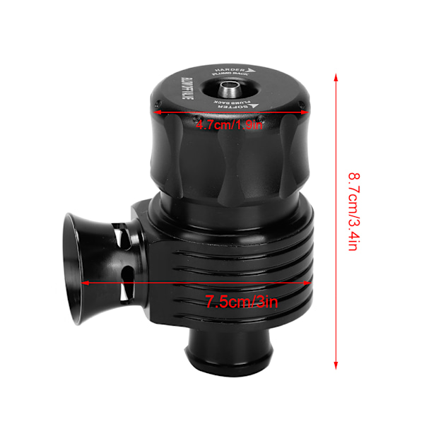 Universal Turbo Wastegate Blowgate Trykventil Enkelt Horn Bil Modificerede Dele