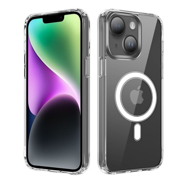 iPhone 15 Pro Max, Transparent, MagSafe, Heltäckande, Skydd (iPhone 15 PRO MAX)