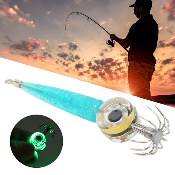 Fish Lure Light Hook Low Power Consumption LED Deep Sea Glowing Fishing Hook for FishingBlue