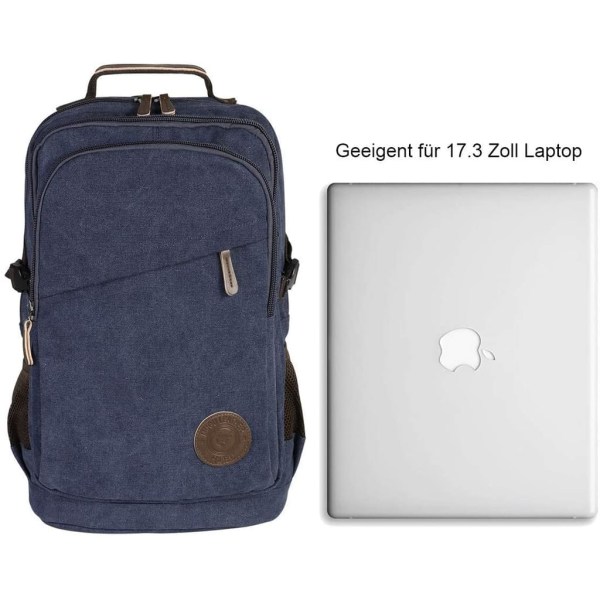 Laptopryggsäck med USB laddningsport för män/kvinnor, tunga